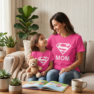Camiseta Supergirl Mãe Combinando