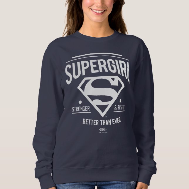Camiseta Supergirl Melhor Do Que Nunca Gráfico Retroativo (Frente)