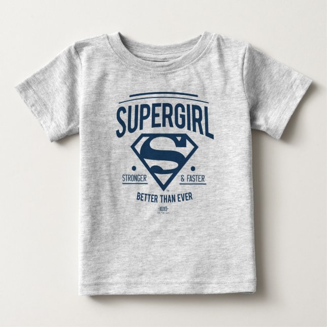 Camiseta Supergirl Melhor Do Que Nunca Gráfico Retroativo (Frente)