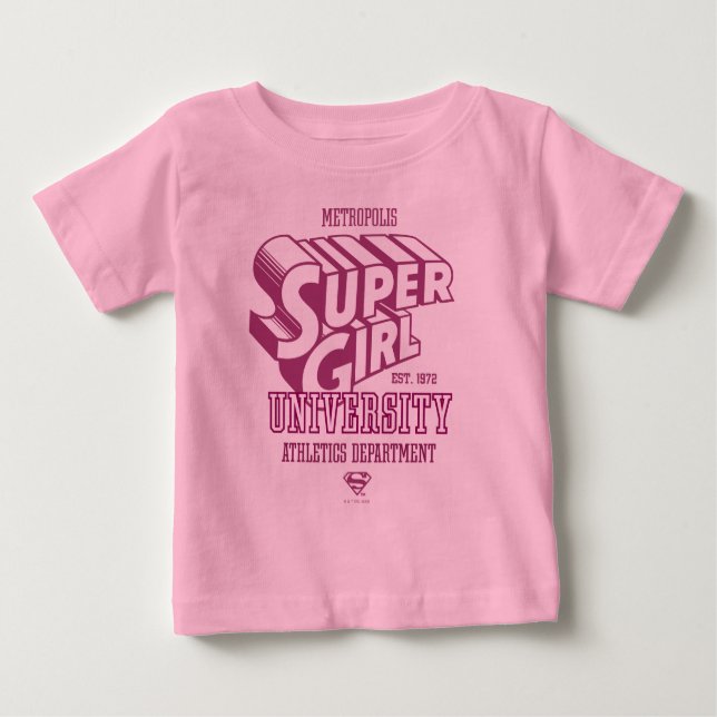 Camiseta Supergirl Metropolis University, Departamento de a (Frente)
