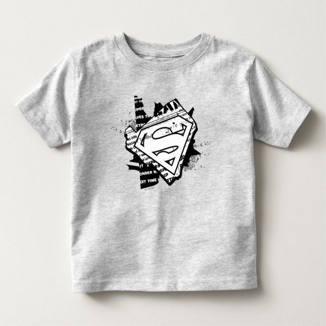 Camiseta Supergirl Newsprint S-Shield (Frente)