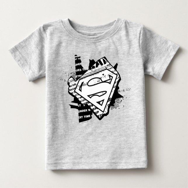 Camiseta Supergirl Newsprint S-Shield (Frente)