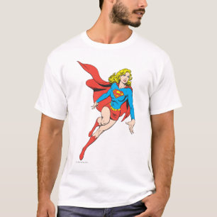 Camiseta Supergirl no movimento