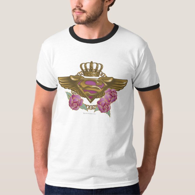 Camiseta Supergirl Ouro Wings (Frente)