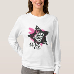 Camiseta Supergirl Pink Spray Paint Star
