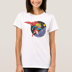 Camiseta Supergirl pula no espaço