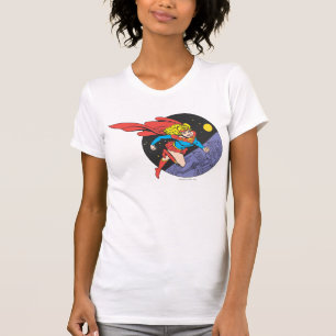 Camiseta Supergirl pula no espaço