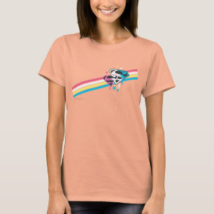 Camiseta Supergirl Rainbow Stripes