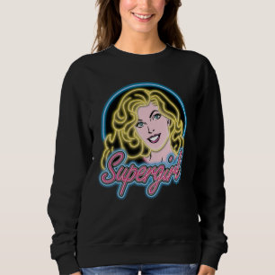 Camiseta Supergirl Retro Neon Lights Graphic