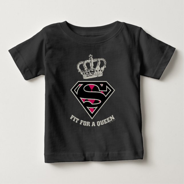 Camiseta Supergirl S-Shield "Ajustado Por Uma Rainha" (Frente)