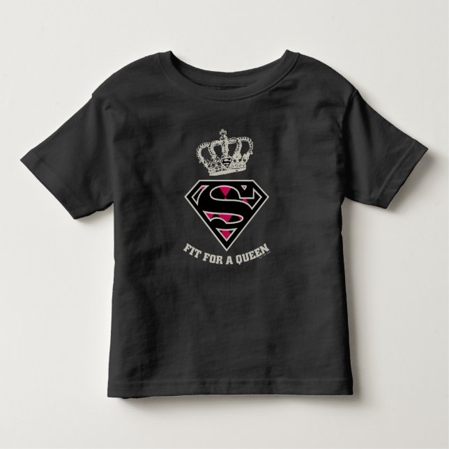 Camiseta Supergirl S-Shield "Ajustado Por Uma Rainha" (Frente)