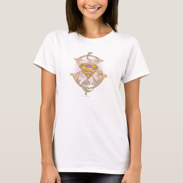 Camiseta Supergirl Starbust Logo (Frente)