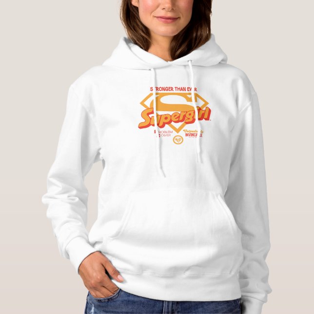 Camiseta Supergirl Stronger Thever Retro Graphic (Frente)