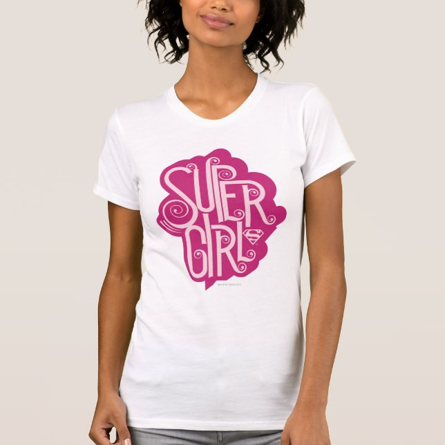 Camiseta Supergirl Swirl 1 (Frente)