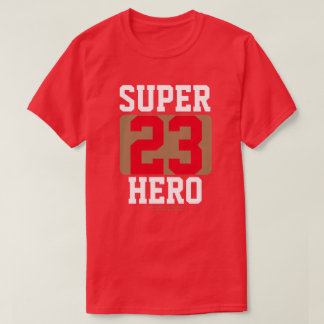 CAMISETA SUPERHERO PERSONALIZA NÚMERO E CORES FAVORITOS DO