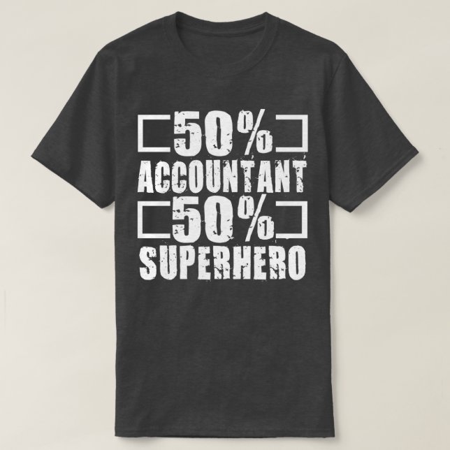 Camiseta Superherói Contador (Frente do Design)