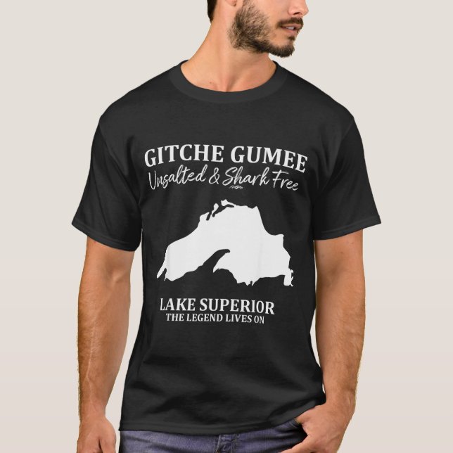 Camiseta Superior, Great Lake, Gitche Gumee Apparel Lakes  (Frente)
