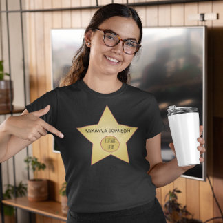 Camiseta Superlativo de Hollywood da Estrela Dourada