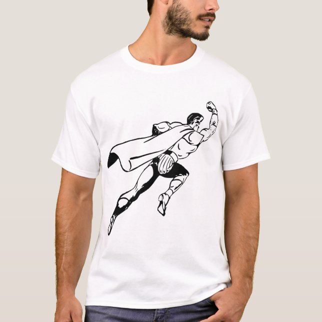 Camiseta Superman – Classic Black & White (Frente)
