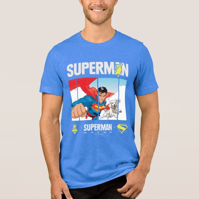 Camiseta Superman e Krypto Tomar Voo (Frente)