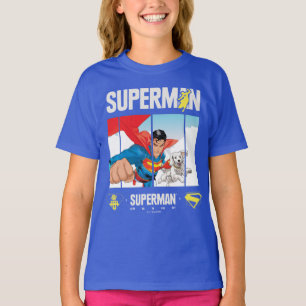 Camiseta Superman e Krypto Tomar Voo