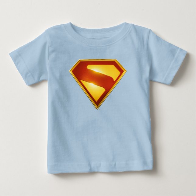Camiseta Superman Escudo Dourado Brilhância (Frente)