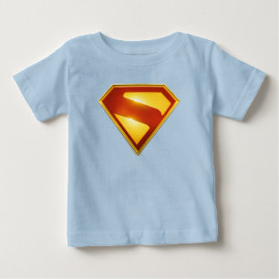 Camiseta Superman Escudo Dourado Brilhante