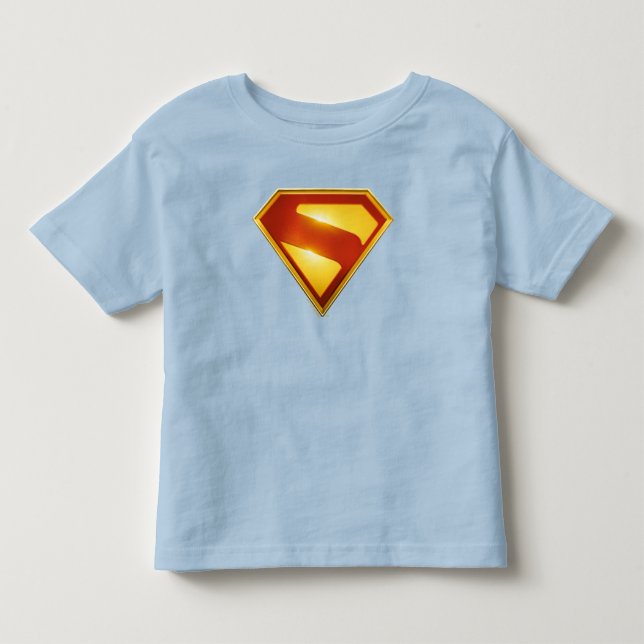 Camiseta Superman Escudo Dourado Brilho (Frente)