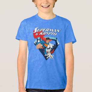Camiseta Superman & Krypto Soar