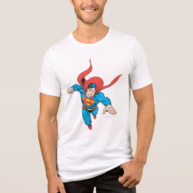 Camiseta Superman Leaps Avançar (Frente)