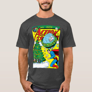 Camiseta Superman Natal Retro Action Comics 93 Capa bo