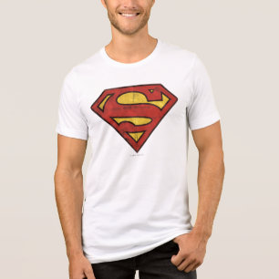 Camiseta Superman S-Shield   Grunge Logo