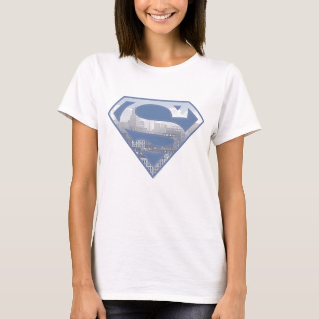 Camiseta Superman S-Shield | Logotipo azul claro (Frente)