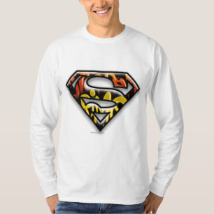 Camiseta Superman S-Shield   Logotipo de Grafite em destaqu