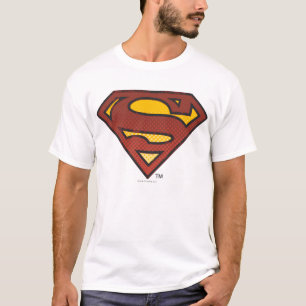 Camiseta Superman S-Shield   Logotipo de pontos desbotados