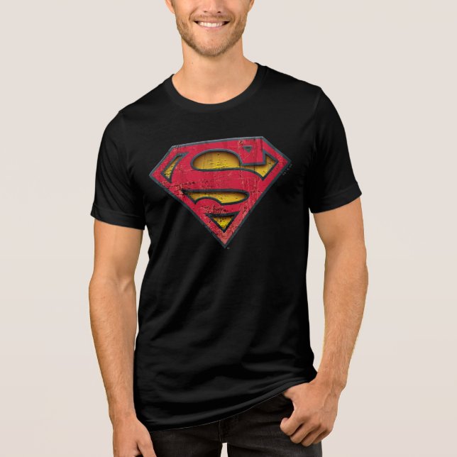 Camiseta Superman S-Shield | Logotipo em relevo (Frente)