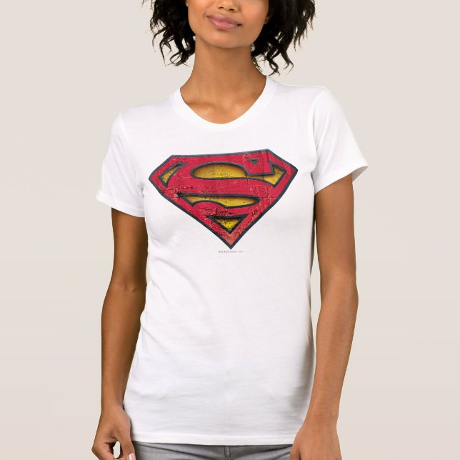 Camiseta Superman S-Shield | Logotipo em relevo (Frente)