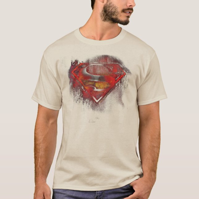 Camiseta Superman S-Shield | Logotipo pintado (Frente)
