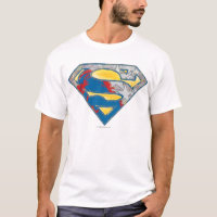 Superman S-Shield | Logotipo preto amarelo da Cinz