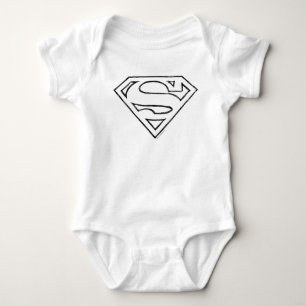Camiseta Superman S-Shield Logotipo preto Simples