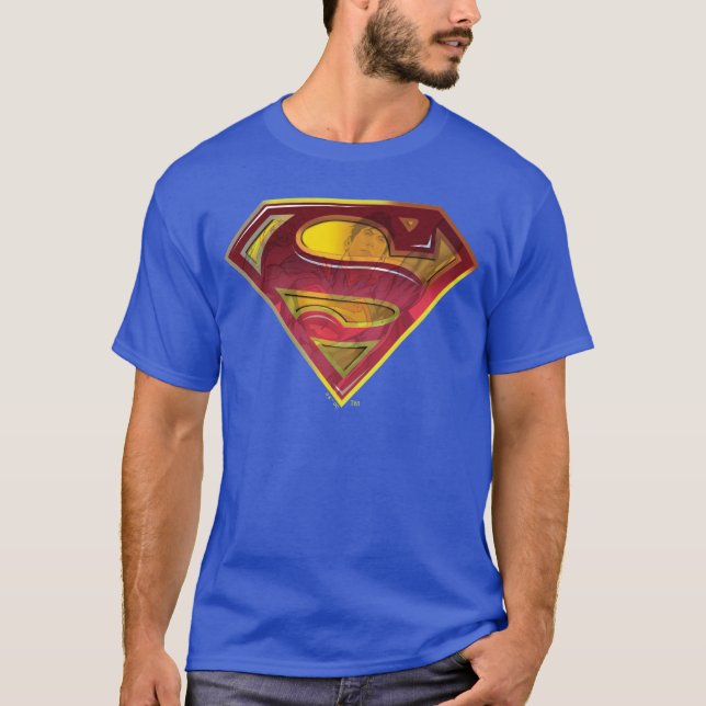 Camiseta Superman S-Shield | Logotipo Reflexo (Frente)