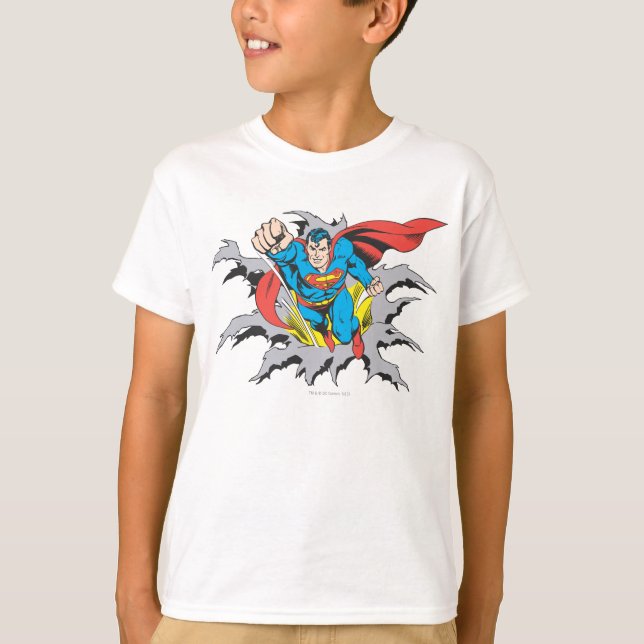 Camiseta Superman Tears Thru (Frente)
