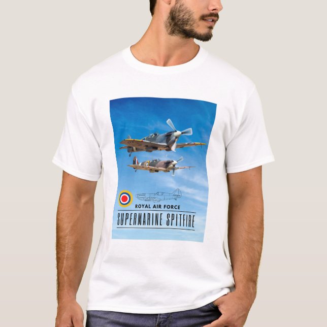 CAMISETA SUPERMARINE SPITFIRA - ROYAL AIR SQUADRON (Frente)