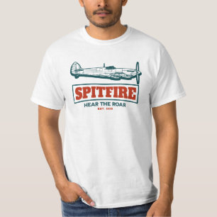 Camiseta Supermarine Spitfire   WW2 Plane
