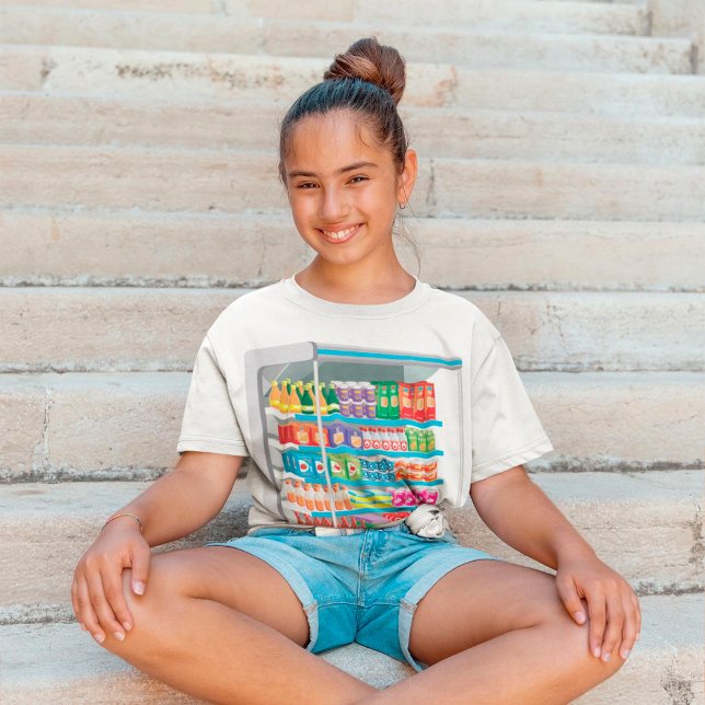 Camiseta Supermarket Dairy Fridge (Criador carregado)