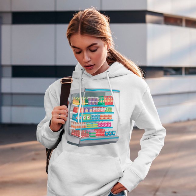 Camiseta Supermarket Dairy Fridge (Criador carregado)