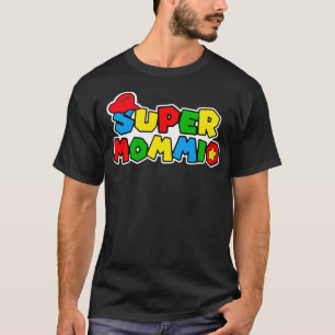Camiseta SuperMommio Engraçado Mãe Mamãe Vídeo Mãe Amo