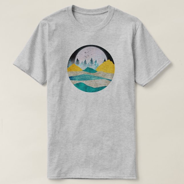 Camiseta Supermoon Rising Landscape (Frente do Design)
