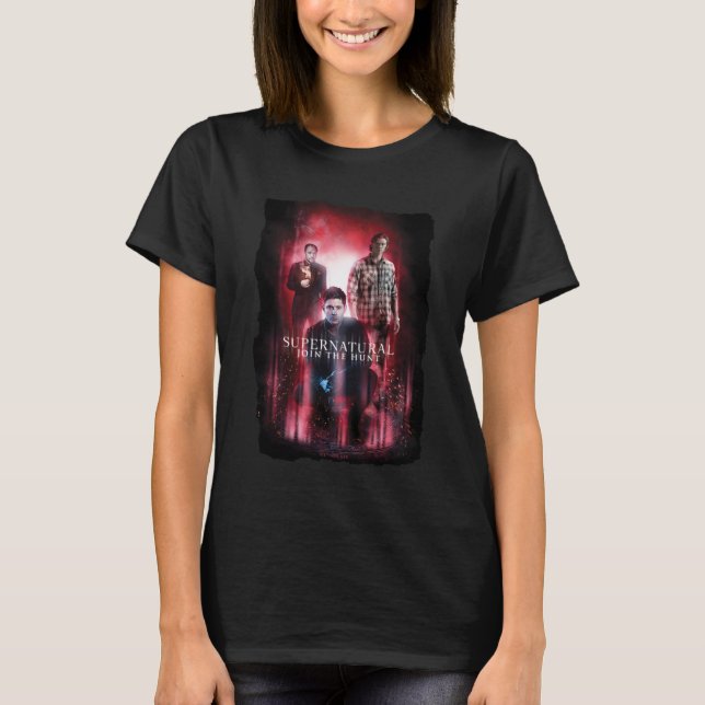 Camiseta Supernatural Crowley, Dean e Sam (Frente)