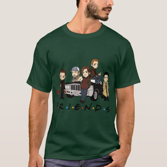 Camiseta Supernatural Friends Cartoon funny (Frente)